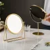Desktop Makeup Mirror Simple Portable Mirror Rotating Dressing Mirror