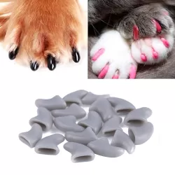 20 PCS Silicone Soft Cat Nail Caps or Cat Paw Claw or Pet Nail Protector or Cat Nail Cover