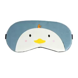 Cartoon Animal Cute Sleep Eye Mask Eyeshade Cover Massage Relax Eye Mask Dark Blue Chick