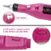 Mini Nail Machine Variable Speed Rotary Detail Carver Red