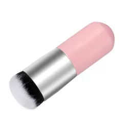 Short Wooden Handle Large Round Head Buffer Foundation Powder Makeup Brushes Plump Round Brush Makeup BB Cream Tools Pink