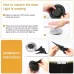 2 PCS 8 LEDs IP44 Waterproof Solar Powered Buried Light