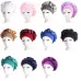 2 PCS TJM-301 Night Cap With Wide Brim And Elasticity Headband Ladies Chemotherapy Cap Hair Care Hat Red Wine