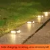 8 LED Solar Wall Lamp Outdoor Stainless Steel Buried Light Warm Light