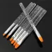 7pcs in Set UV Gel Acrylic Crystal Design Builder Painting Nail Art Brush Pen Tool Set Crystal Painting Drawing Carving Pen Set