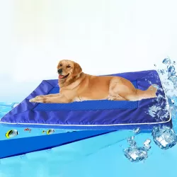 Summer Dog Pad Bed House Pet Cool Down Pad Detachable Dog Mat Cushion