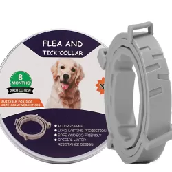Flea and Tick Collar for Dogs Cats With Aluminum Case 72cm
