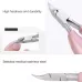 2 in 1 Nail Clipper for Paronychia Stainless Steel Olecranon Nail Nipper or Ingrown Nail Lifter Red