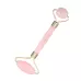 Double Head Massage Roller Natural Rose Crystal Quartz Jade Stone Anti Cellulite Wrinkle Facial Body Beauty Health Tool Pink