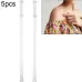 5pcs Invisible Bra Shoulder Strap Ladies Replacement Transparent
