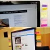 Creative Stationery Computer Monitors Sticky Message Board