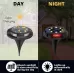 Outdoor Solar Underground Lamp Rotating Buried Lawn Lamp 8 LEDs White Color Light