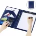 Office Supplies Business Style Leather Document Folder with 30-pages A4 Note Pad and Calculator
