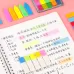 5pcs Fluorescent Transparent Small Sticker Note Indicator Label Index Sticker