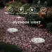 2 PCS 8 LEDs IP44 Waterproof Solar Powered Buried Light