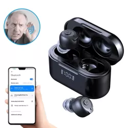 GM-903 Bluetooth Dual Host Digital Hearing Aids LCD Display Elderly Sound Amplifier Black