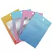 100PCS Aluminum Foil Ziplock Bag Jewelry Sealed Packaging Bag Pink Gradually Purple