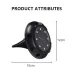 Outdoor Solar Underground Lamp Rotating Buried Lawn Lamp 8 LEDs White Color Light