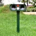 2 PCS Powerful Ultrasonic Solar-powered Animal Repeller With PIR Sensor and Light Sensor Got the CE or ROHS Certification