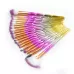 20 in 1 Diamond Handle Eye Brush Multi-functional Makeup Brush Pink and Blue Handle and Purple Brush