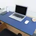 Multifunction Business PU Leather Mouse Pad Keyboard Pad Table Mat Computer Desk Mat Sapphire Blue