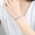 Glamorous Female Crystal Bracelet with Artificial Diamond Inlaid for Wedding