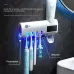Ultraviolet Toothbrush Sterilizer Bathroom Wall-mounted Toothbrush Holder Black