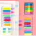 5pcs Fluorescent Transparent Small Sticker Note Indicator Label Index Sticker