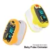 Pediatric Finger Pulse Oximeter Neonatal Blood Oxygen Children Kids Rechargeable USB Infant Blood Oxygen Monitor Orange