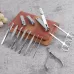 14 In 1 Nail Clippers Set Stainless Steel Beauty Manicure Tool Brown