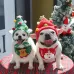 Pet Christmas Hat Saliva Festive Dressing Supplies White