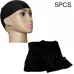 5pcs High Elastic Silk Socks Fake Hair Net Wig Liner Caps Snood Mesh