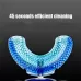 U-shaped Beauty Instrument Ultrasonic Vibration Tooth USB Charging Children Electric Toothbrush Pink