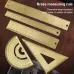 Brass Retro Drawing Ruler Measuring Tools 0-10cm Isosceles Triangle Ruler
