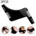 3 PCS Double-sided Beard Comb Molding Template Tool Beard Shaping Styling Tool With Inbuilt Comb