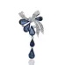 Women Drill Droplet Butterfly-knotted Brooch
