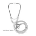 Double-sided Stethoscope Single Tube Doctors Nurse Professional Cardiology Stethoscope Aluminium Alloy Chestpiece Red