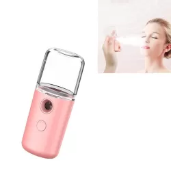 Facial Hydration Instrument Air Humidifier USB Beauty Cold Spray Instrument Auto Alcohol Disinfection Sprayer Pink