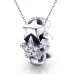 S925 Sterling Silver Small Star Bead Inlaid Zircon Necklace Bracelet Pendant