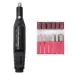 1 Set Power Professional Electric Manicure Machine Pen Pedicure Nail File Nail Tools 6 bits Drill Nail Drill Machine EU Black