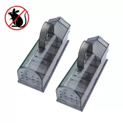 2 PCS Large Plastic Mousetrap Mouse Cage Pedal Trap