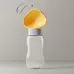 600ml Dog Go Out Water Cup Portable Accompanying Cup Pet Drinking Water Drinker Cloud Yellow