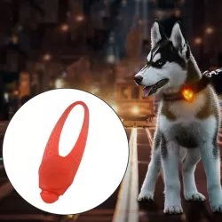 LED Night Light Pet Safety Collar Silicone Pendant