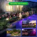 Simulated Lily Flower 4 Heads Solar Powered Outdoor IP55 Waterproof LED Decorative Lawn Lamp Colorful Light