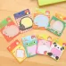 40 PCS Cartoon Animal Shaped Self Adhesive Memo Pad N-times Sticky Notes Bookmark School Office Supply Random Style Delivery