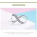 925 Sterling Silver Infinity Family Forever Beaded For Women DIY Bracelet Accseories