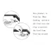 10 PCS Aquarium Fish Food Feeder Thin Black Round