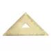 Brass Retro Drawing Ruler Measuring Tools 0-10cm Isosceles Triangle Ruler