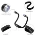 Portable U-shaped LED Flexible Handsfree Hug Neck Reading Book Lamp Torch Black
