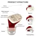 AN127 Invisible In-Ear Hearing Aid Sound Amplifier For The Elderly And Hearing Impaired Red Right Ear